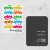 車カラフル両 名刺 (正面/裏面)