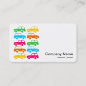 車カラフル両 名刺 (正面)