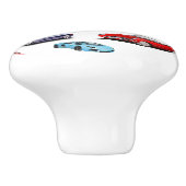 車カラフル少年の子供 セラミックノブ (側面)