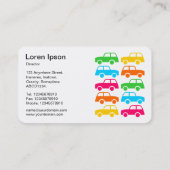 車カラフル（交互） 名刺 (裏面)