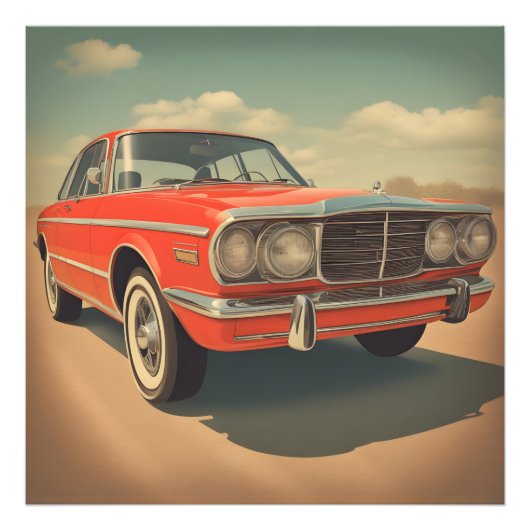 車クラシックのポスター フォトプリント            (正面)