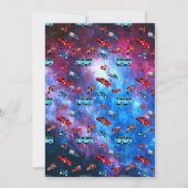 車クラシックの誕生日招待状 招待状 (裏面)