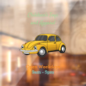 車クラシック漫画 ウィンドウサイン (シート2)