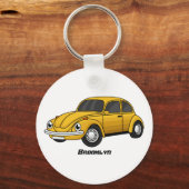 車クラシック漫画 キーホルダー (正面)
