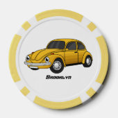 車クラシック漫画 ポーカーチップ (裏面)