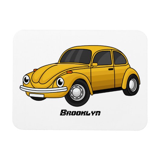 車クラシック漫画 マグネット (横)