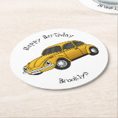 車クラシック漫画 ラウンドペーパーコースター (アングル)
