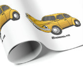 車クラシック漫画 ラッピングペーパー (ロールコーナー)