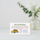 車クラシック漫画 名刺 (スタンド正面)