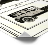 車クラシック車図,ヴィンテージ収集 ポスター (角)