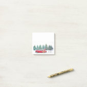 車クラシック雪そりw名前ストッキングstuffer ポストイット (デスク上)