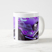 車クラシック:フードが燃え上がる山形 ジャンボコーヒーマグカップ (正面右)