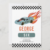 車クールとフレイムボーイズ第6誕生日 招待状 (正面)