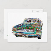 車クールの葉書 ポストカード (正面/裏面)