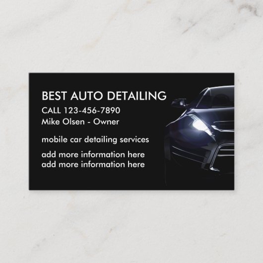 車クールの詳細 名刺 (正面)