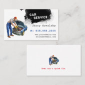 車サービス | 自動車部品 名刺 (正面/裏面)