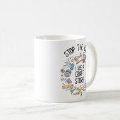 車ストップだ!工芸店が見える コーヒーマグカップ (正面右)