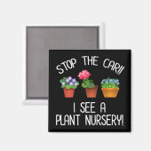 車ストップ!!植物の子供部屋! マグネット (正面/裏面)