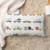 車トラック及びバスパターン ランバークッション (ブランケット)