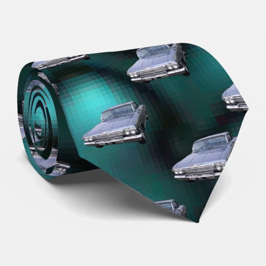 車パターン ネクタイ (ロール)