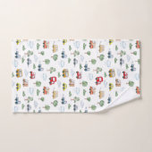 車パターン バスタオルセット (ハンドタオル)