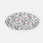 車パターン ペーパープレート (アングル)