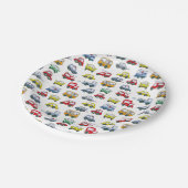 車パターン ペーパープレート (アングル)