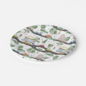 車パターン ペーパープレート (アングル)