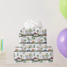 車パターン ラッピングペーパー