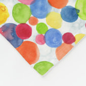 車パーソナライズされたと水玉模様 フリースブランケット (角)