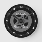 車パーソナライズされた輪タイヤ及びリム壁時計 ラウンド壁時計 (正面)