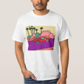 車ファンキーのビーチ路 Tシャツ