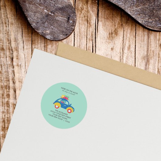 車ファンキーの移動案内 ラウンドシール