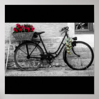 車フランスの輪・玉ねぎ ポスター