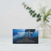 車モダンを借りる |ミニマルな名刺 名刺 (スタンド正面)