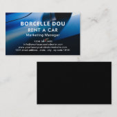 車モダンを借りる |ミニマルな名刺 名刺 (正面/裏面)