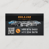 車モダンを借りる |ミニマルな名刺 名刺 (裏面)