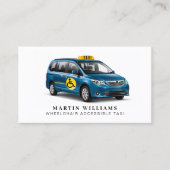 車モダンイス対応タクシー運転手 名刺 (正面)