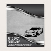 車モダン両 | 自動サービス 名刺 (外部フラット)