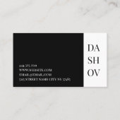 車モダン販売店Auto Sales Repair Shop Busin 名刺 (裏面)