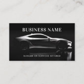 車モダン/車/自動車QRコードおよびソーシャルメディア 名刺 (正面)