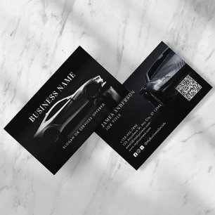 車モダン/車/自動車QRコードおよびソーシャルメディア 名刺