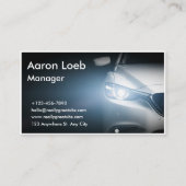 車モダン/車/自動車QRコードおよびソーシャルメディア 名刺 (正面)