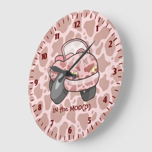 車モーの大時計 ラージ壁時計 (傾斜)