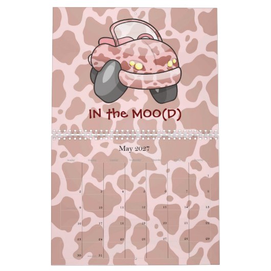 車モー カレンダー (5月 2027)