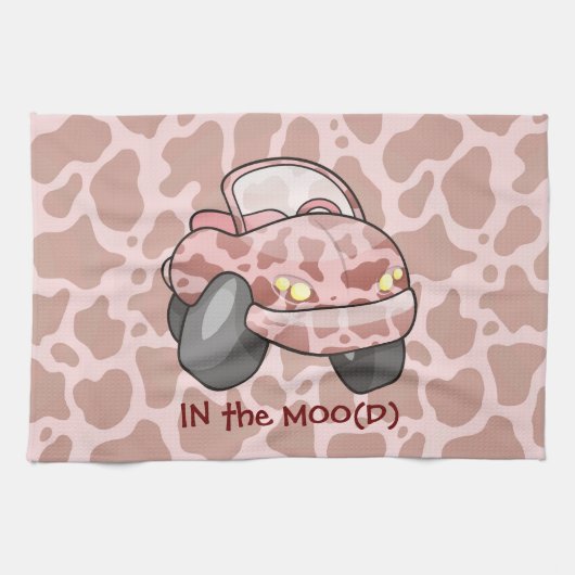 車モー キッチンタオル (横)