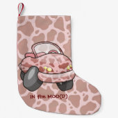 車モー スモールクリスマスストッキング (正面)