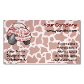 車モー マグネット名刺 (正面)