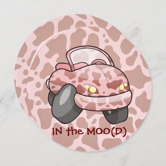 車モー 招待状 (正面/裏面)