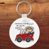 車ユーモアのある酔 キーホルダー (正面)